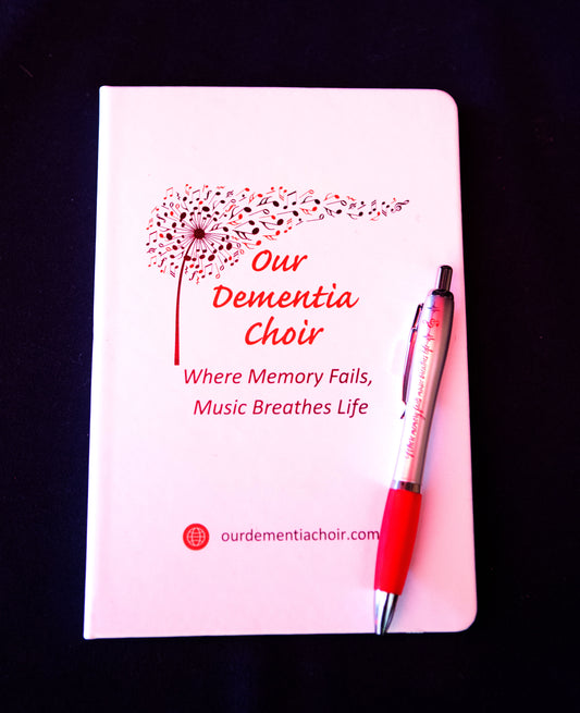 Our Dementia Choir A5 Notebook and Pen Set