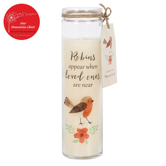 ROBINS APPEAR CRANBERRY TUBE CANDLE
