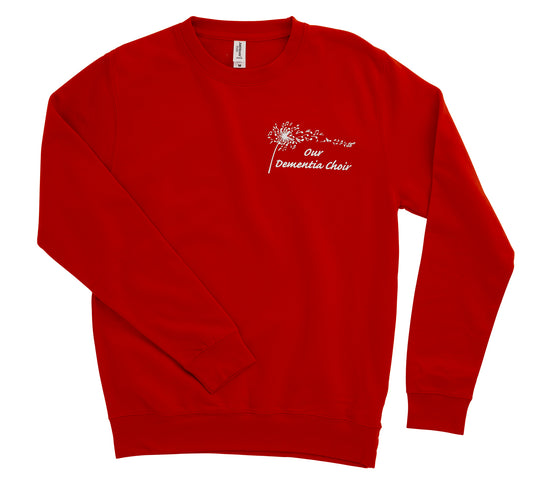 Clothing- Our Dementia Choir Red Sweatshirt